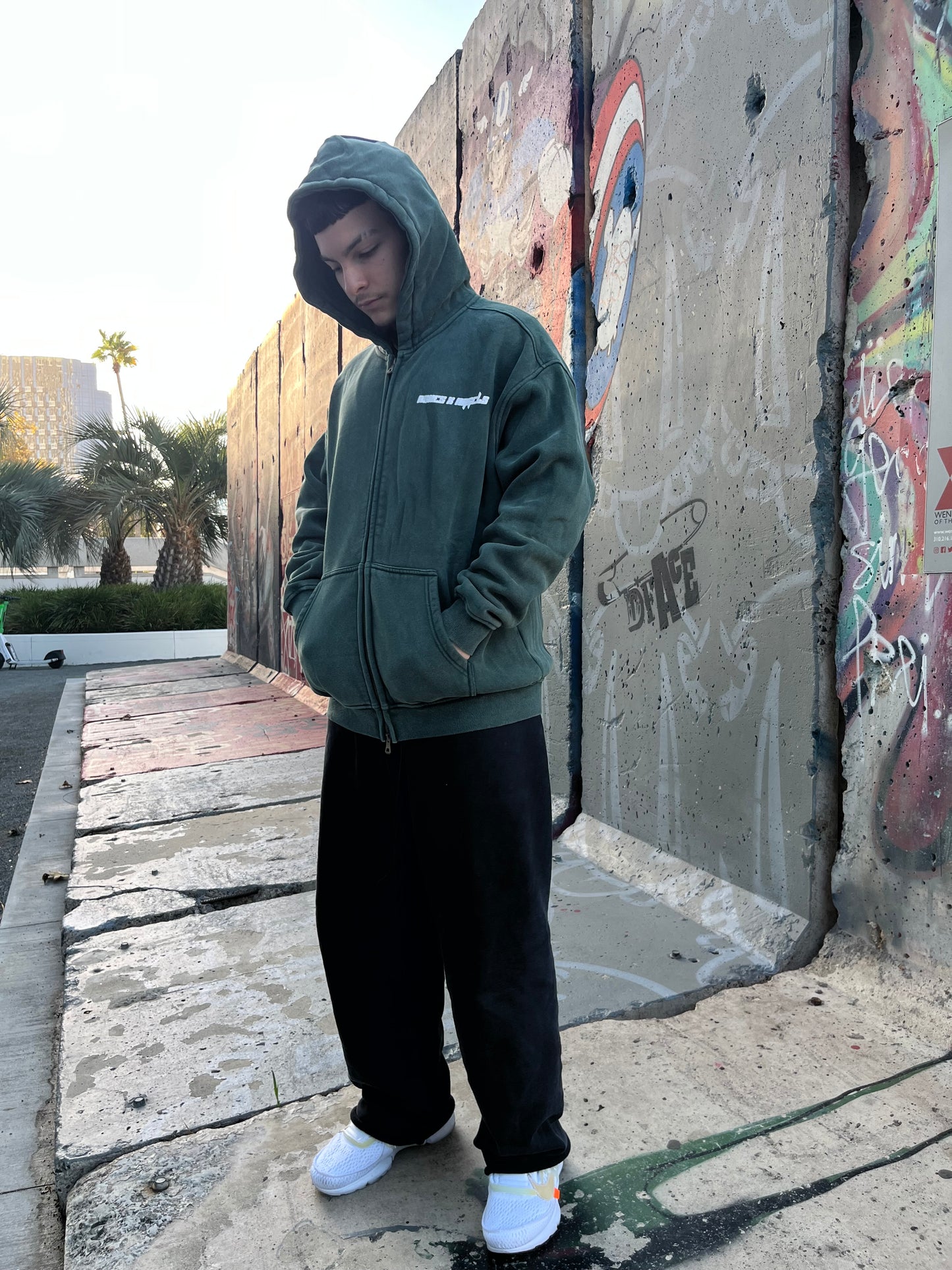 Real You Puff Print Zip-Up